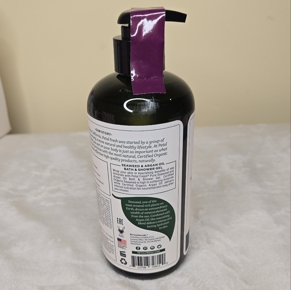 Petal Fresh Pure Mineral Nourishing Bath & Shower Gel Seaweed & Argan Oi… - Picture 4 of 7